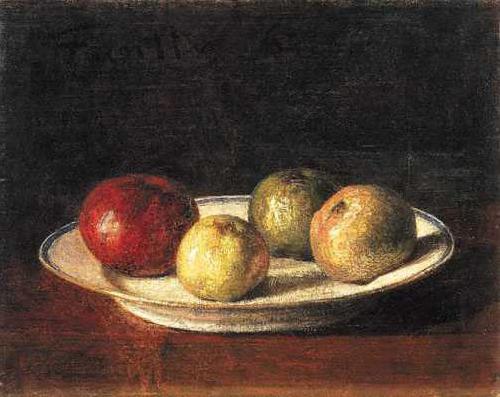 Henri Fantin-Latour A plate of apples,